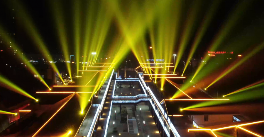 湖北利川不夜城灯光秀